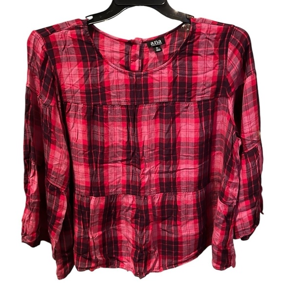 Ana Women’s Plaid Blouse - Picture 1 of 5